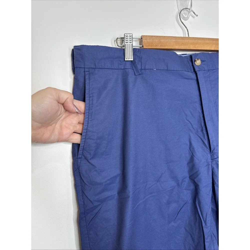 Peter‎ Millar Shorts 40 Blue Seaside Poplin Cotton Blend Golf Chino Performance